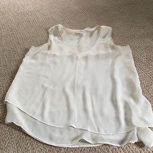 Ivory coloured dressy tank top size S